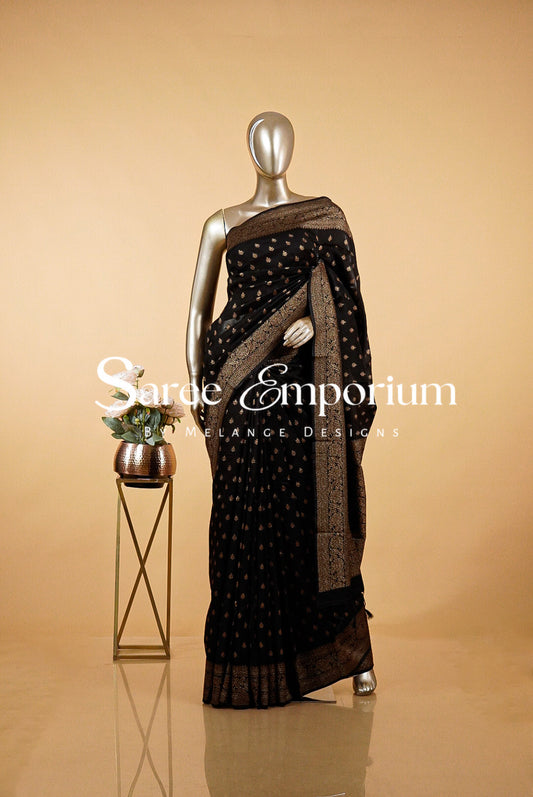 Semi Silk Banarasi Saree MDS0177