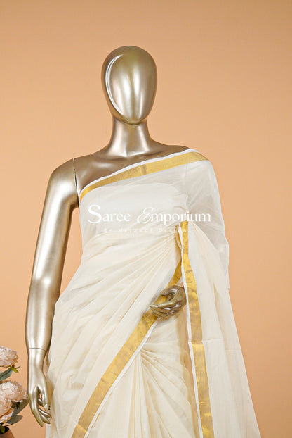 Cotton Kasavu Saree MDS0201