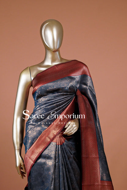 Semi Silk Saree For Women MDS0326