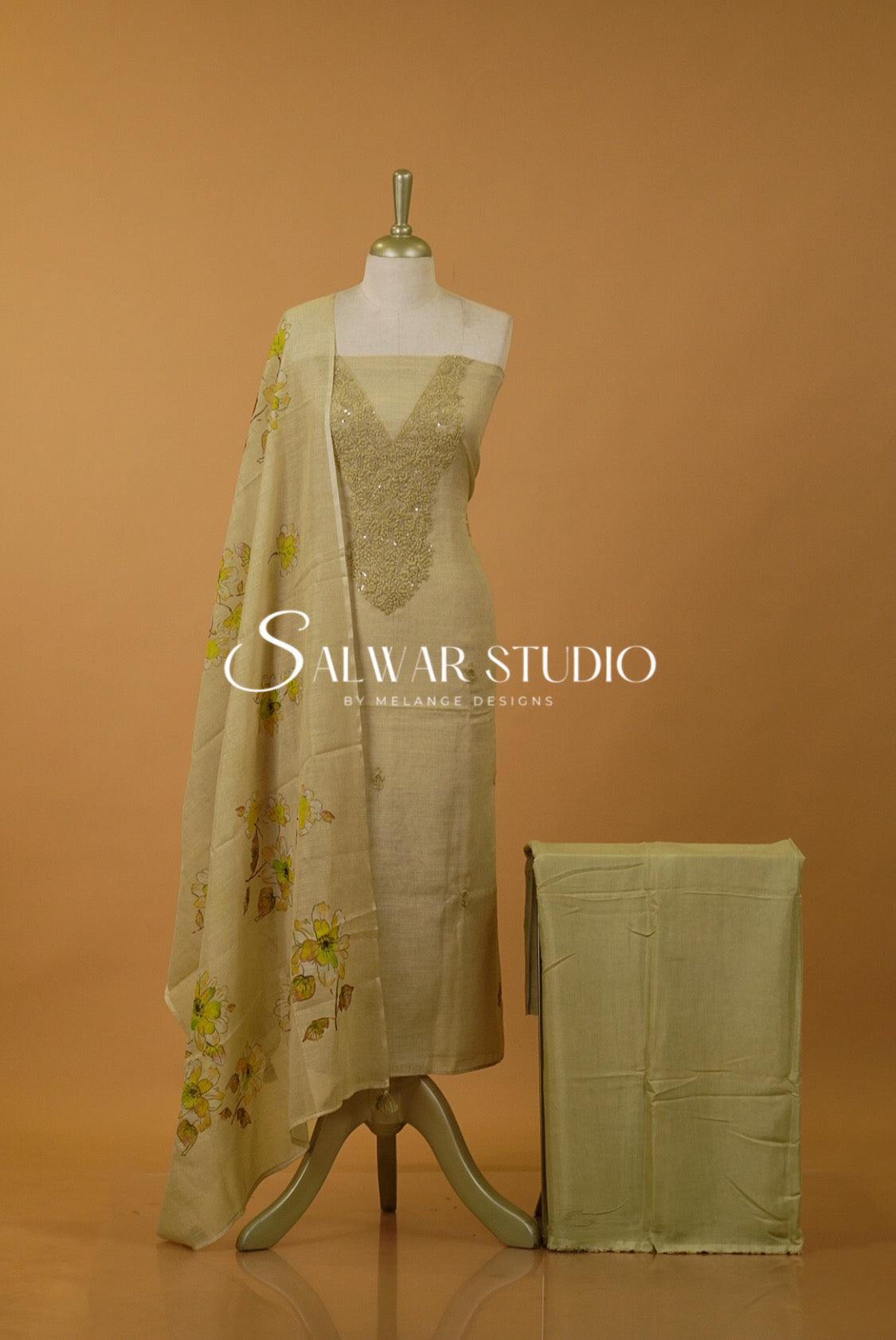 Cotta Embroidery Unstitched Salwar Suits AC00103