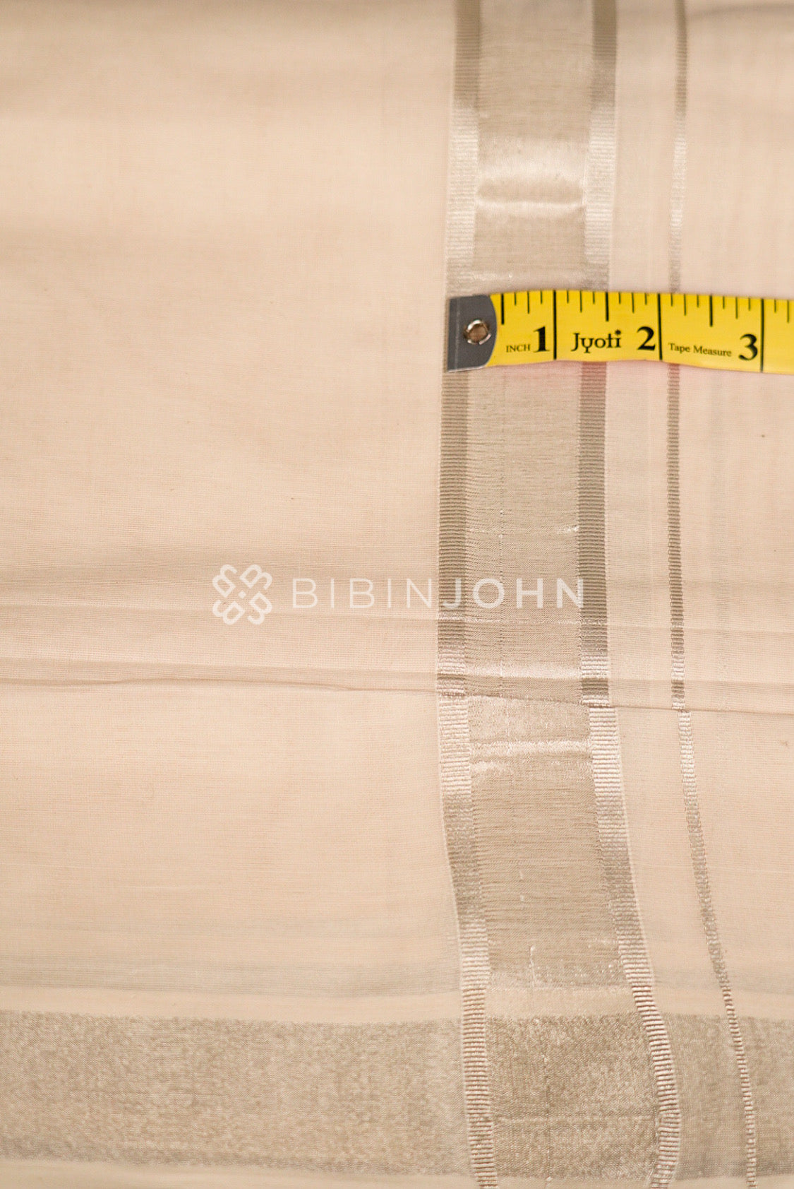 Cotton Dhoti For Men Off White CLOSE VIEW
