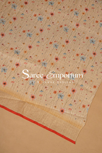 Tissue Embroidery Saree MDS0081