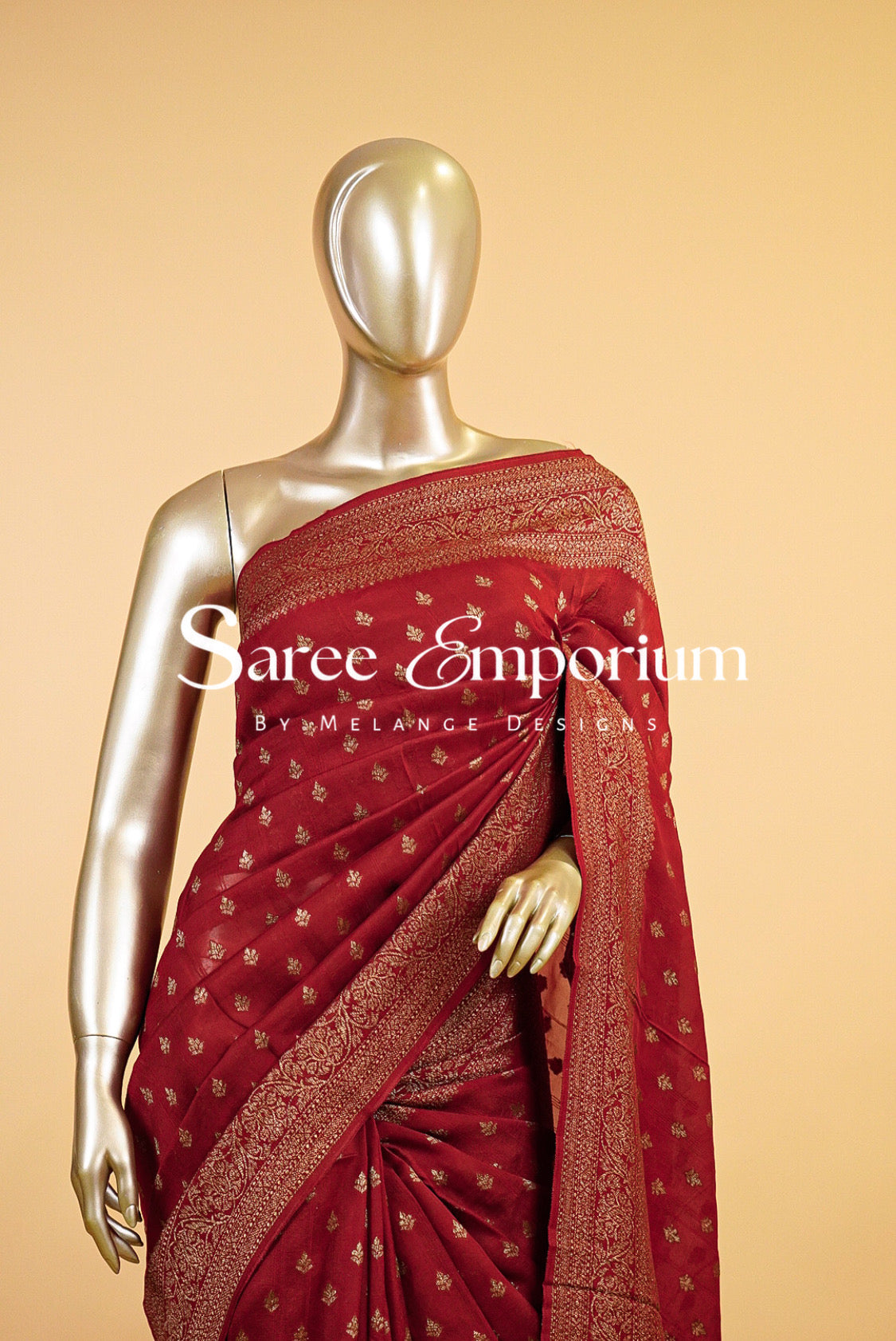 Semi Silk Banarasi Saree MDS0178