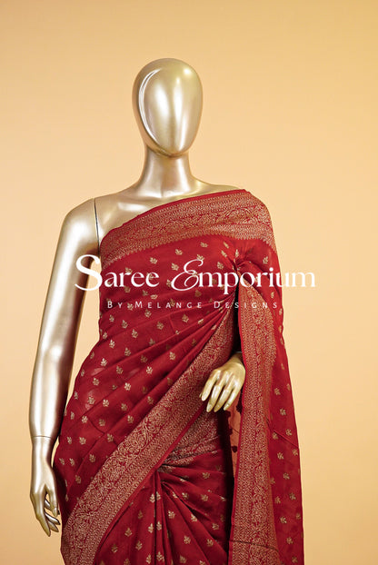 Semi Silk Banarasi Saree MDS0178