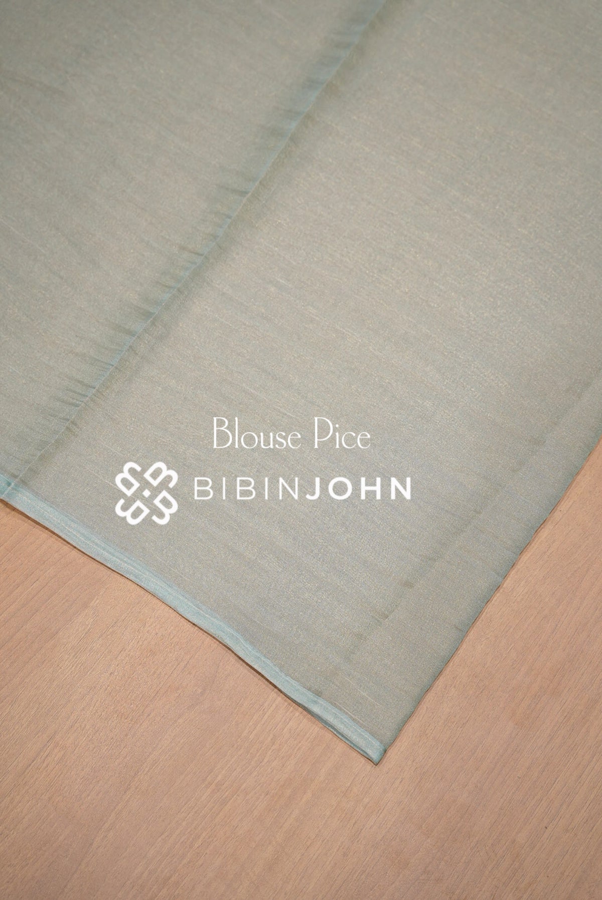 Tissue Organza Embroidery Saree Seafoam Green/Pastel Blue BJ0937
