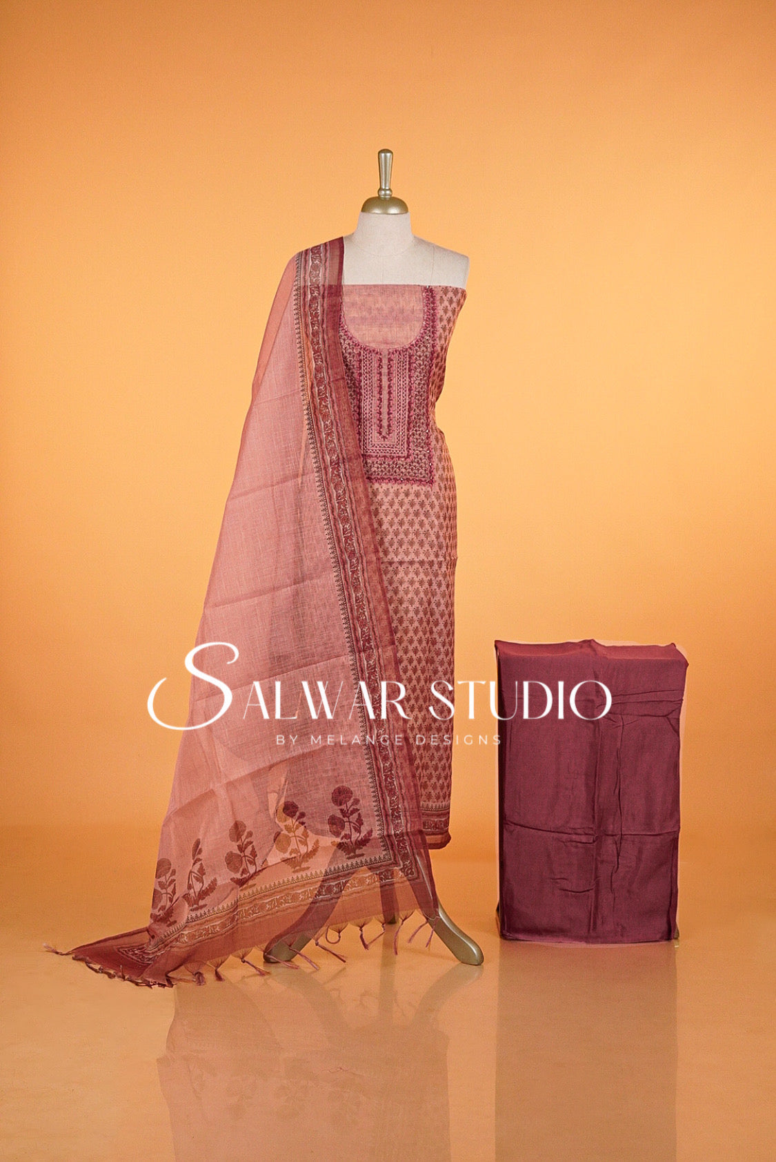 Tissue Embroidery Unstitched Salwar Suits AC0031