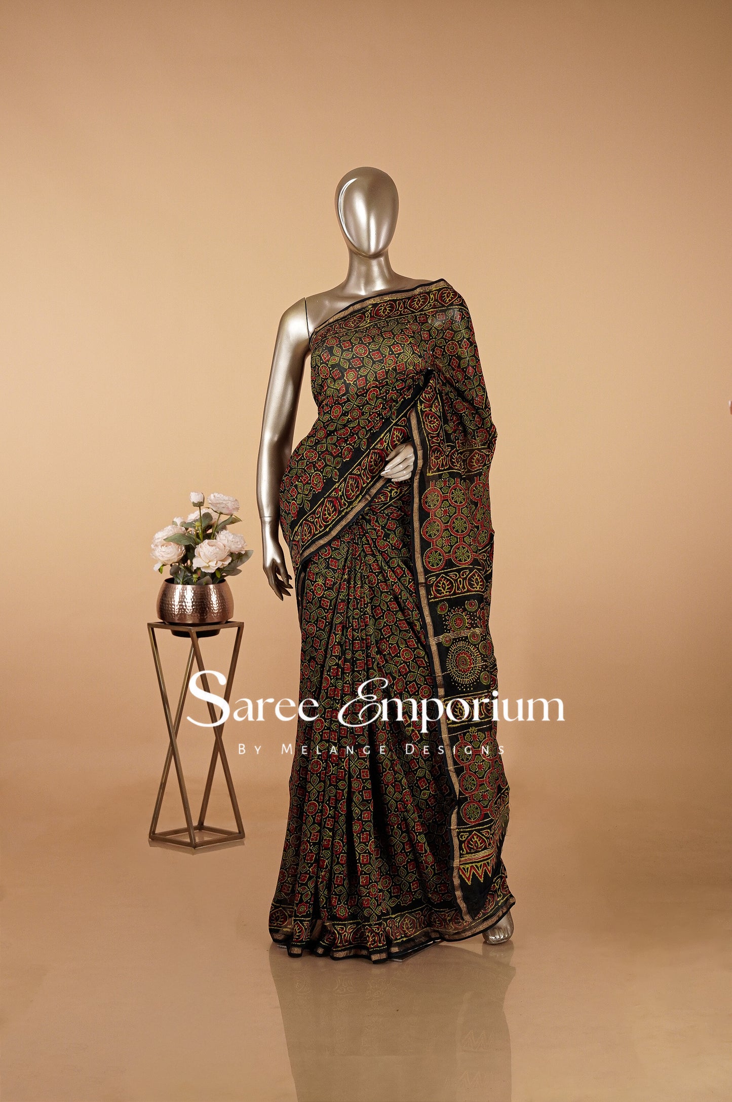 Printed Vanaspati Saree MDS0098