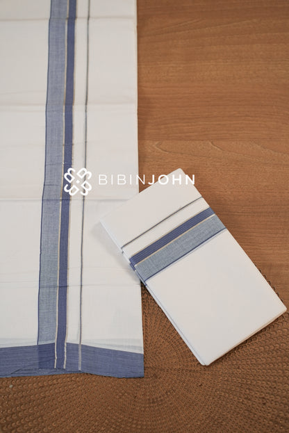 Cotton Dhoti For Men White BJ2337