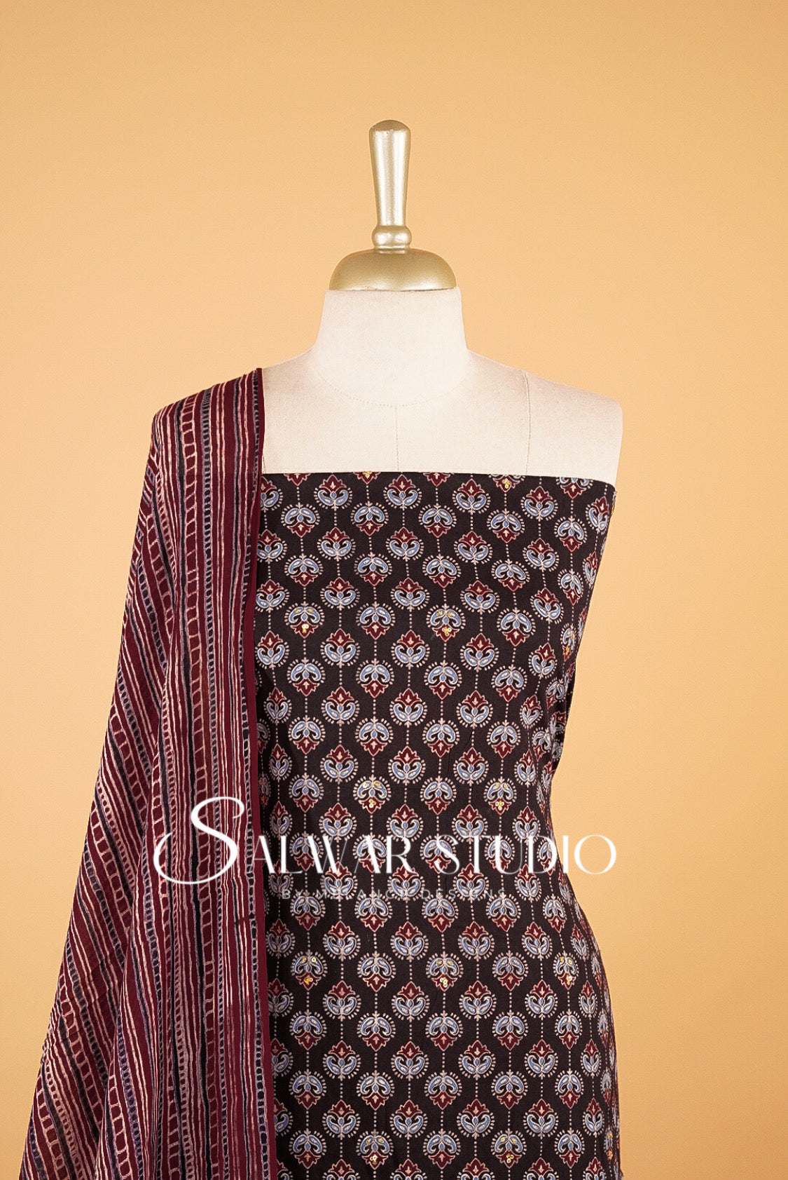 Printed Cotton Unstitched Salwar Suits AC0036