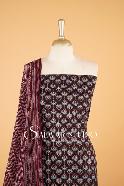 Printed Cotton Unstitched Salwar Suits AC0036