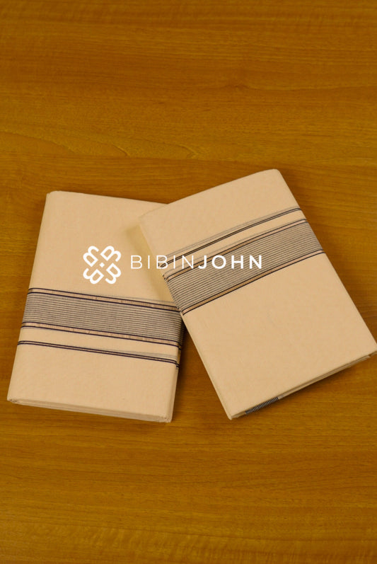 Cotton Dhoti For Men Off White BJ1759