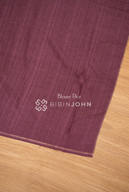 Semi Tussar Weaving Saree For Women Plum Purple BJ2649