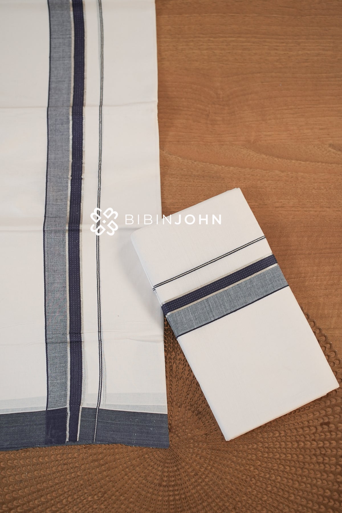 Cotton Dhoti For Men White BJ2339