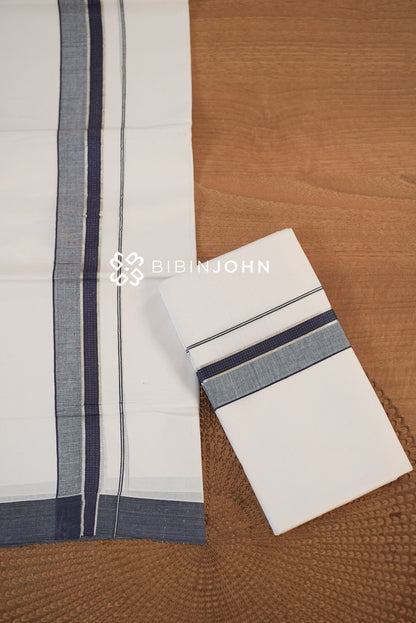 Cotton Dhoti For Men White BJ2339
