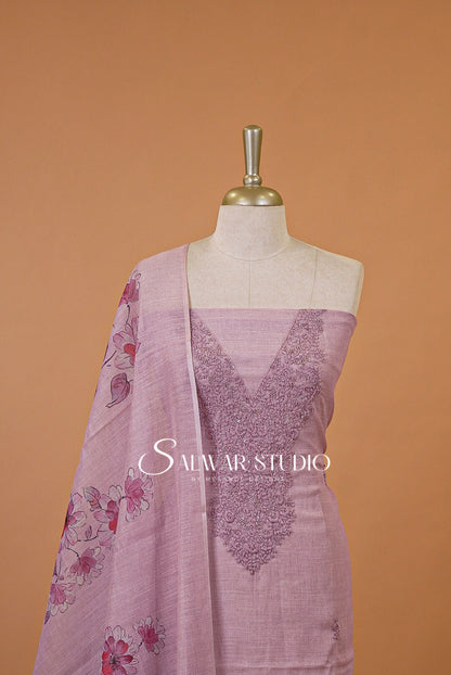 Cotta Embroidery Unstitched Salwar Suits AC00101