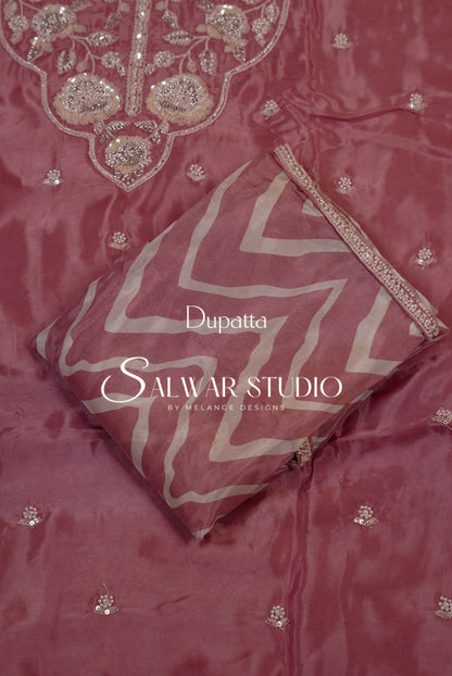 Silk Embroidery Semi Stitched Salwar Suits AC0112