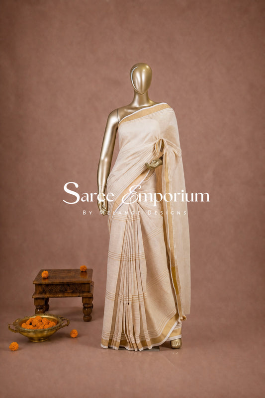 Linen Weaving Saree MDS0192