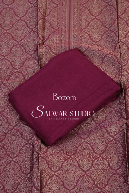 Silk Banarasi Unstitched Salwar Suits AC0124