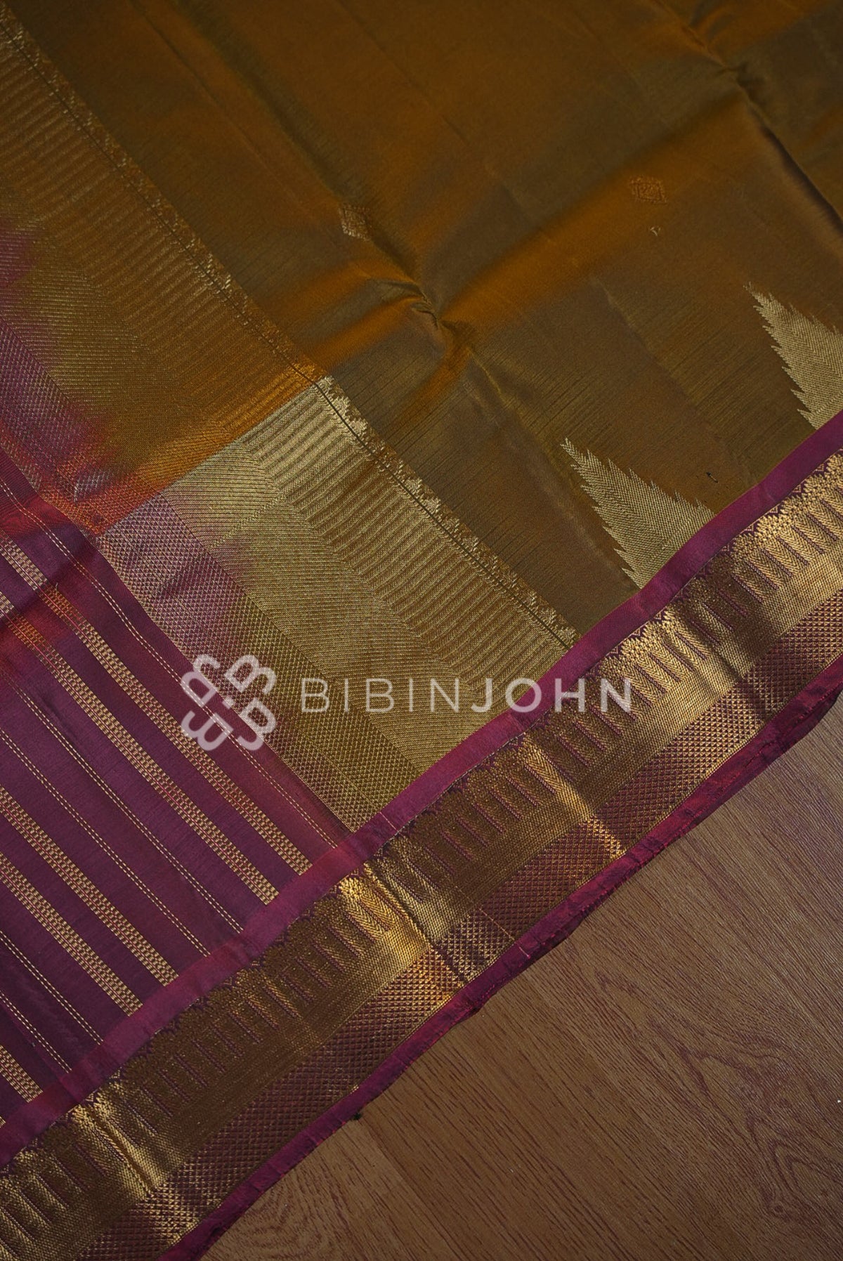 Silk Saree For Women Mustard-Gold BJ1012