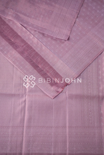 Semi Silk Saree For Women Lavender BJ1013