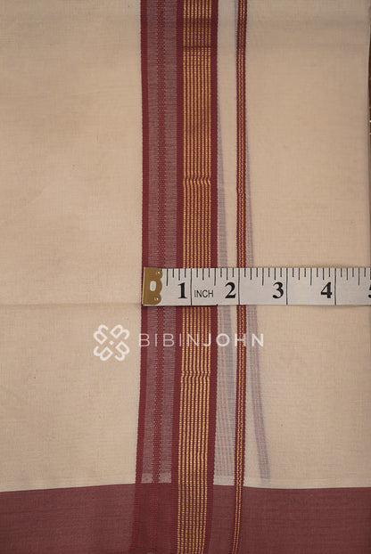 Cotton Dhoti For Men Off White BJ2267