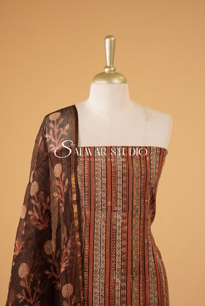 Pure Printed Cotton Unstitched Salwar Suits AC0085