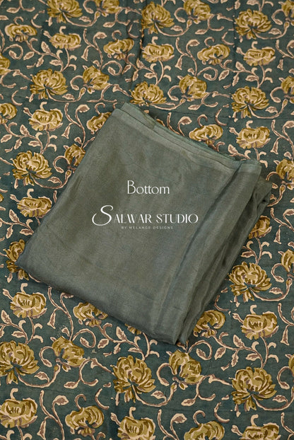 Printed Silk Unstitched Salwar Suits AC0090