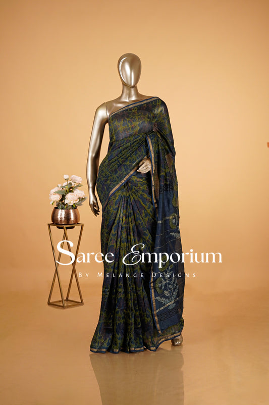 Printed Vanaspati Saree MDS0100