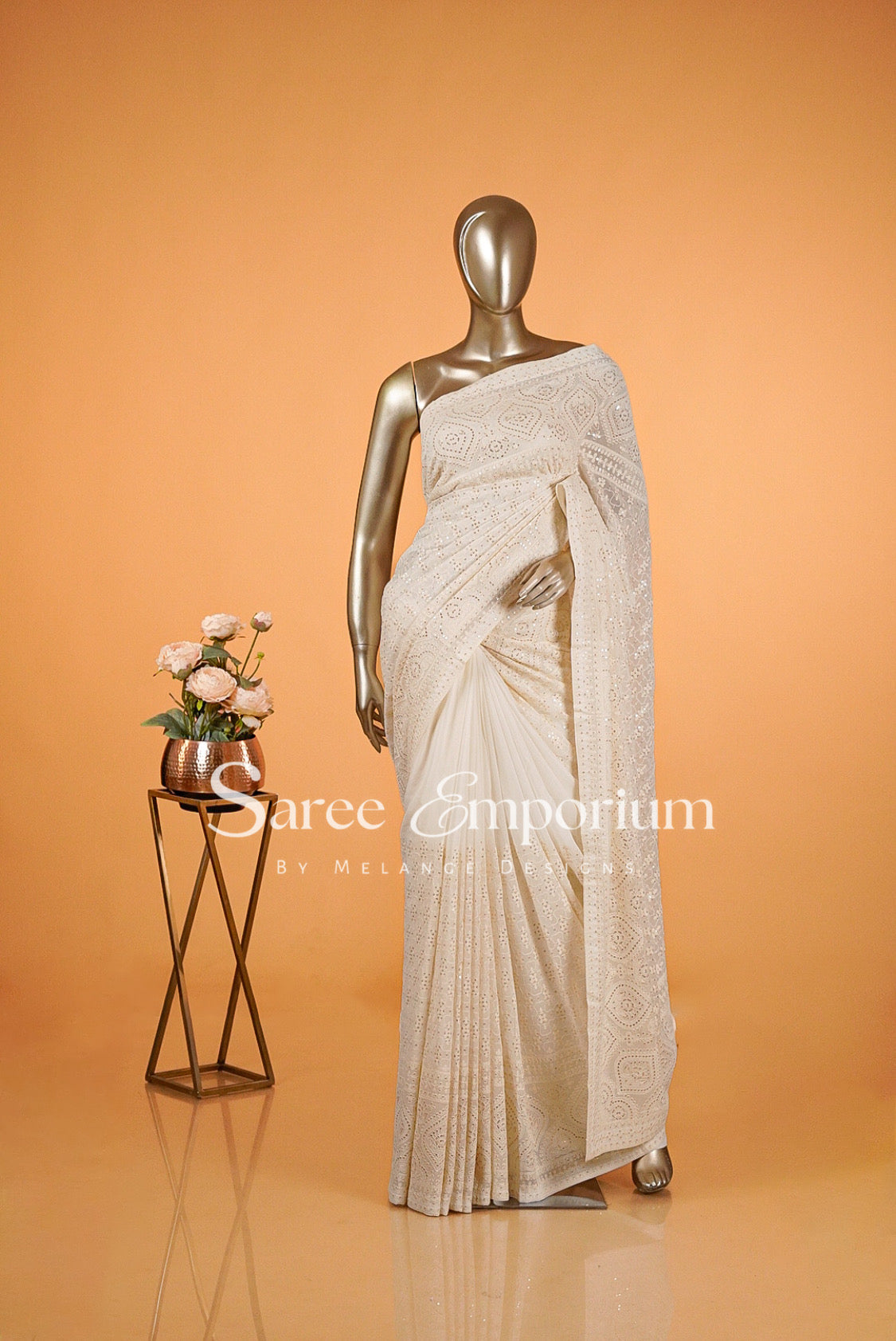 Georgette Embroidery Sarees MDS0020