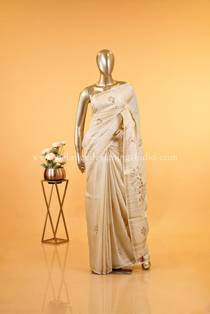Silk Embroidery Saree MDS0031