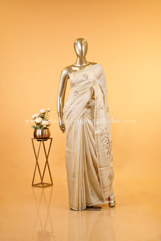 Silk Embroidery Saree MDS0031