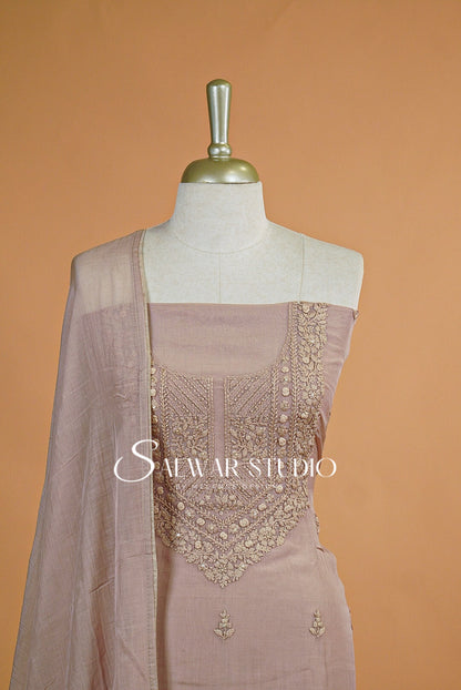 Chanderi Embroidery Salwar Suit AC0143
