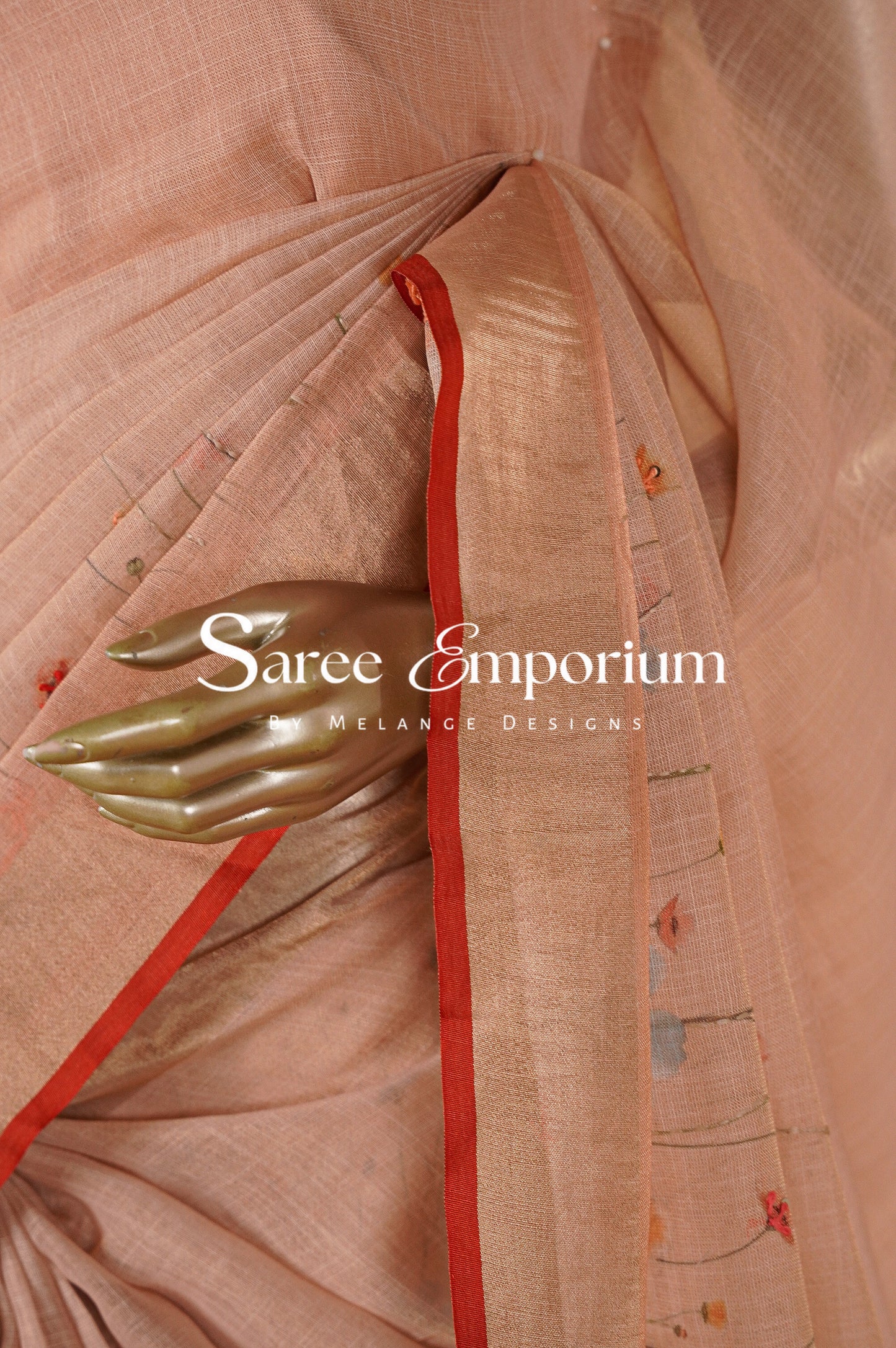 Tissue Embroidery Saree MDS0083