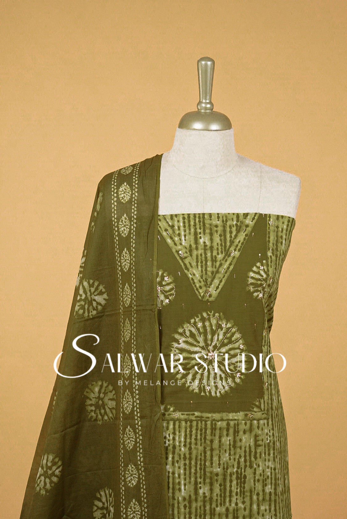 Printed Cotton Unstitched Salwar Suits AC0050