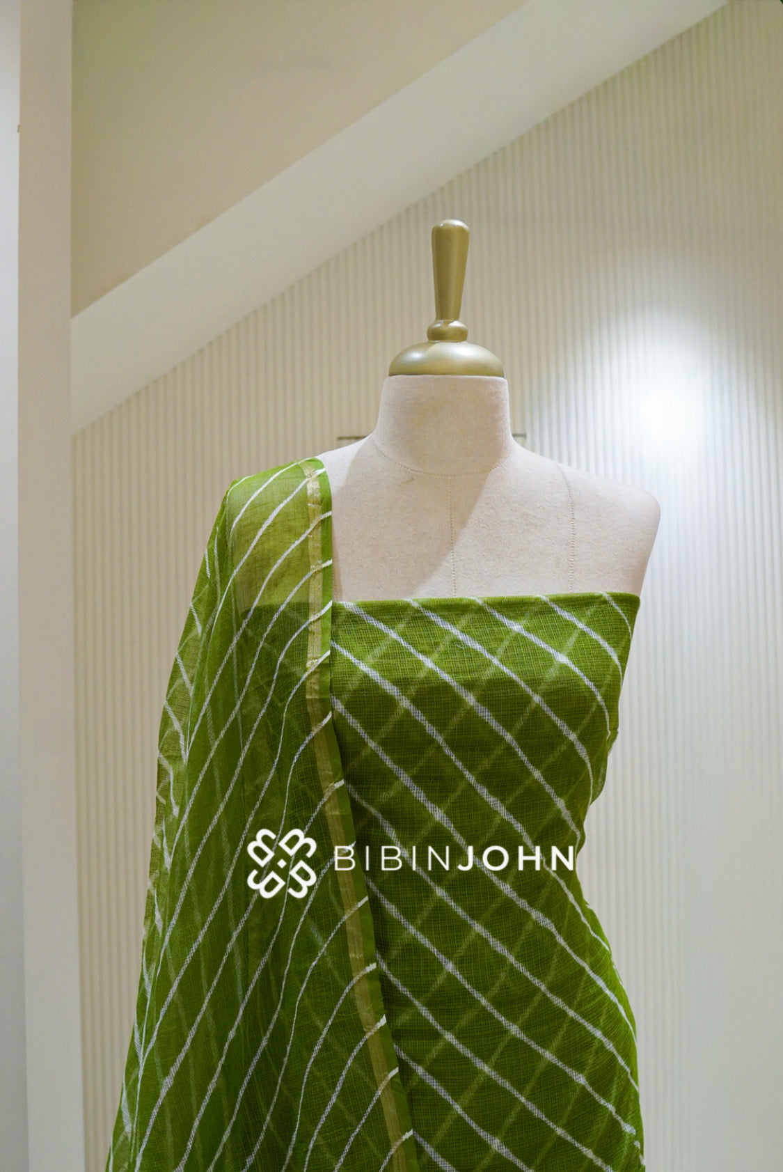 Cotton Cotta Unstitched Salwar Suit Material Parrot Green BJ2505