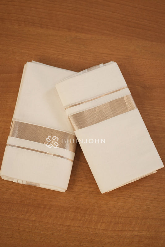 Cotton Dhoti For Men White BJ2106