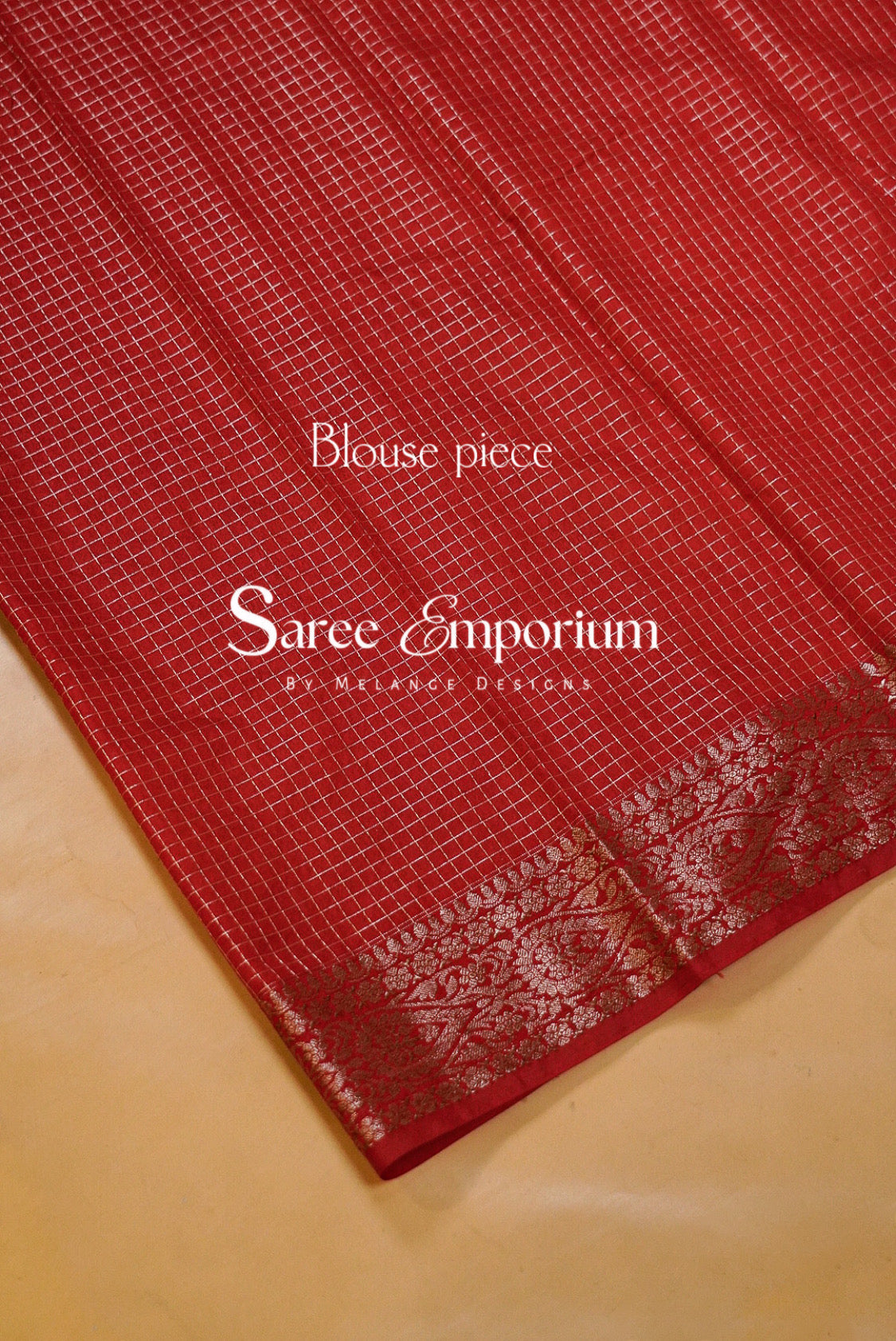 Kanchi Banarasi Saree For Women Bottle Green & Ruby Red