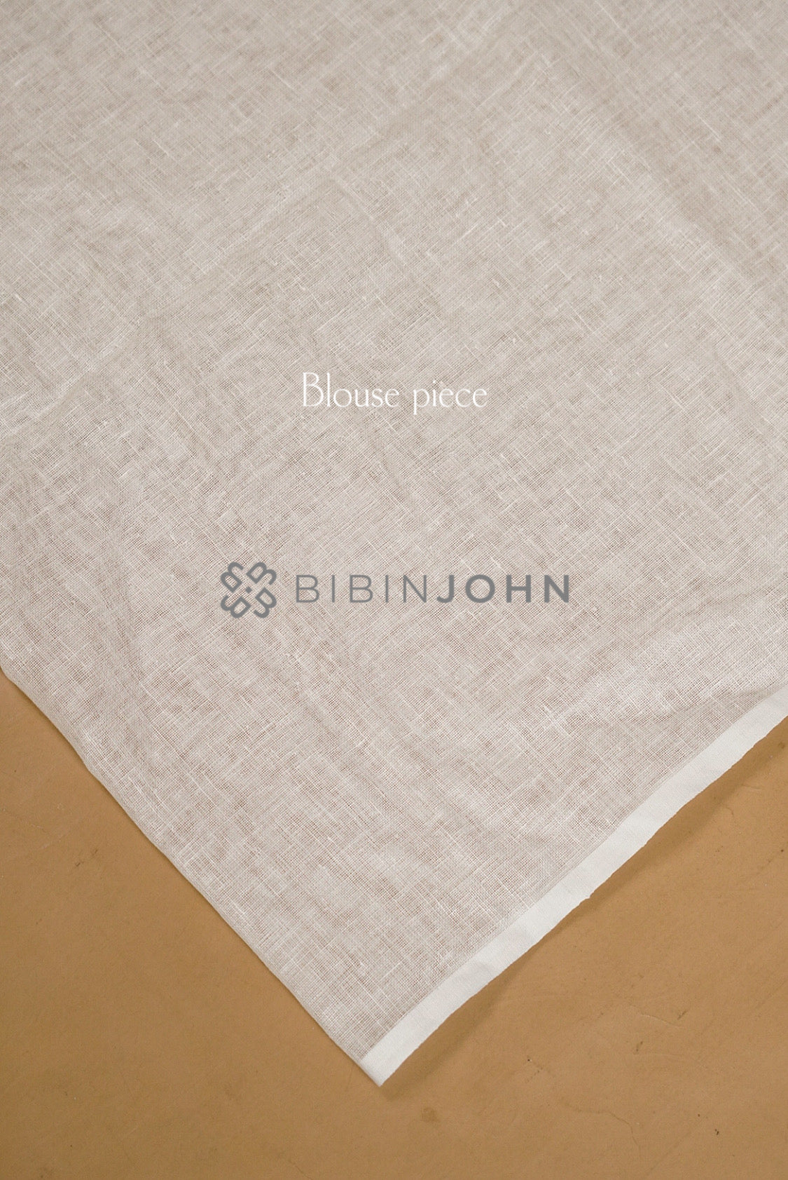 Linen Embroidery Saree For Women White  Blouse Piece