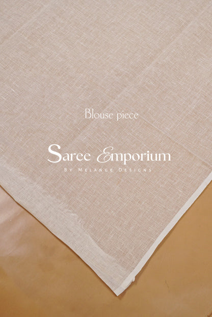 Linen Embroidery Saree For Women MDS0295