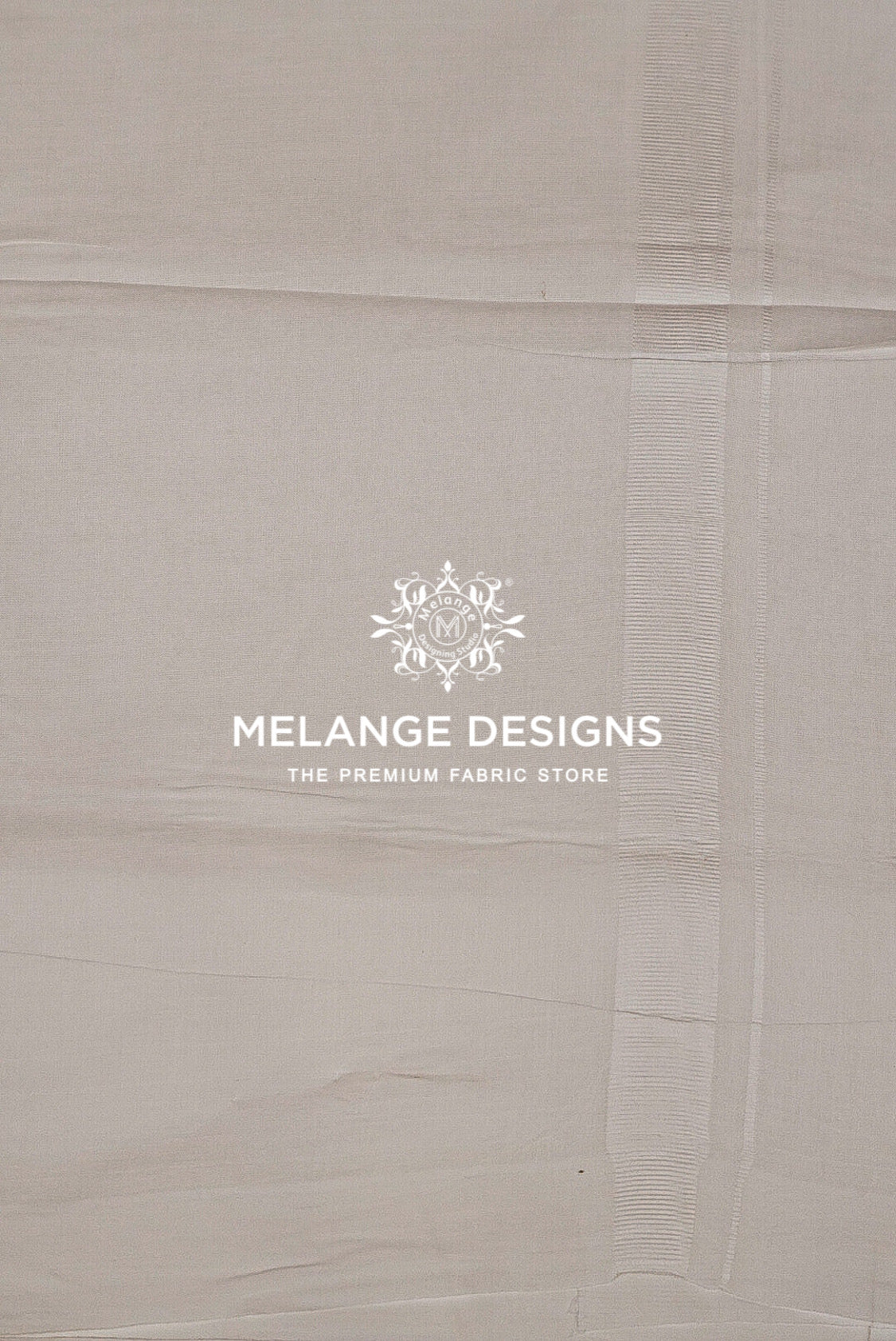 A close-up of a light beige fabric .