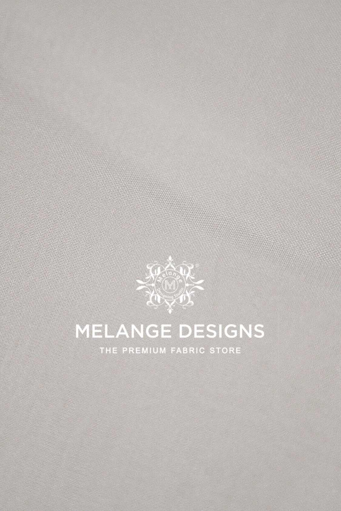 A close-up of a light gray Premium Viscose Organza Fabric Dyeable .