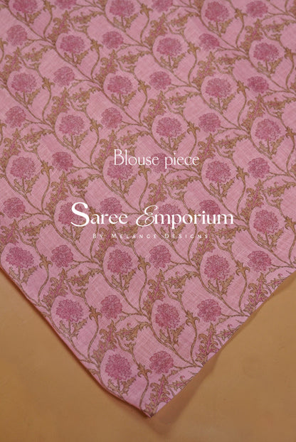 Printed Art Linen Saree For Women