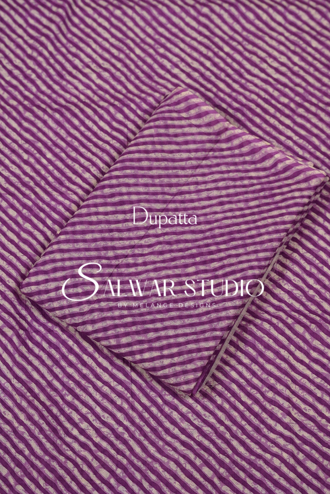 Printed Cotton Unstitched Salwar Suit Material Orchid Purple Dupatta.
