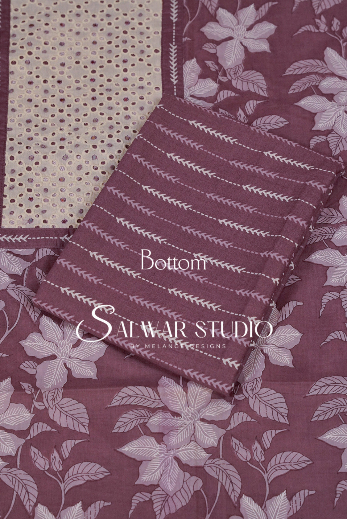 Printed Cotton Unstitched Salwar Suit Dress Material Mountbatten Pink AC0263