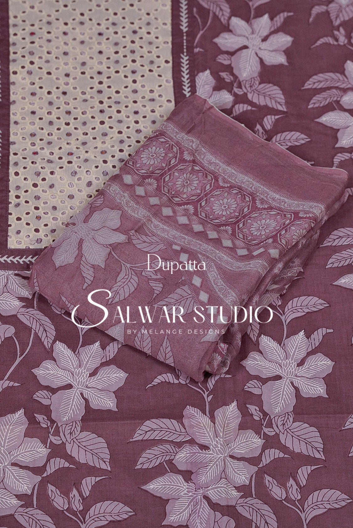 Printed Cotton Unstitched Salwar Suit Dress Material Mountbatten Pink AC0263