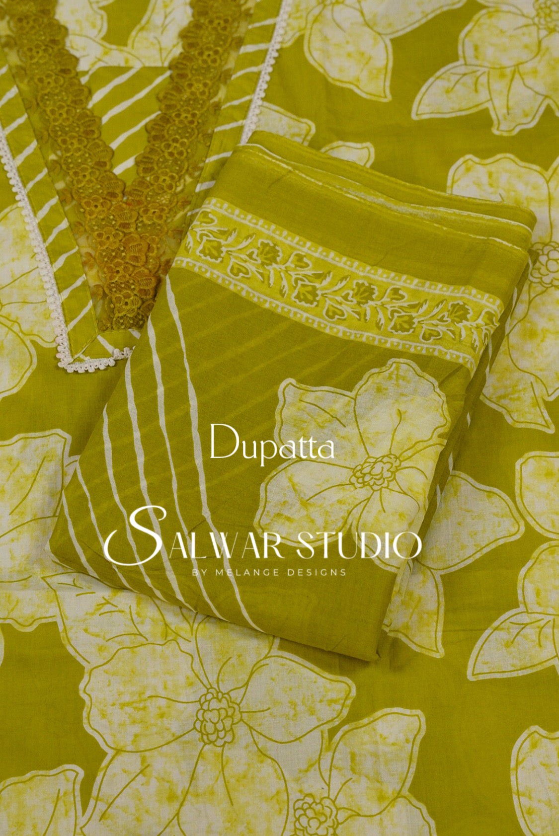 Printed Cotton Unstitched Salwar Suit Dress Material Apple Green AC0276
