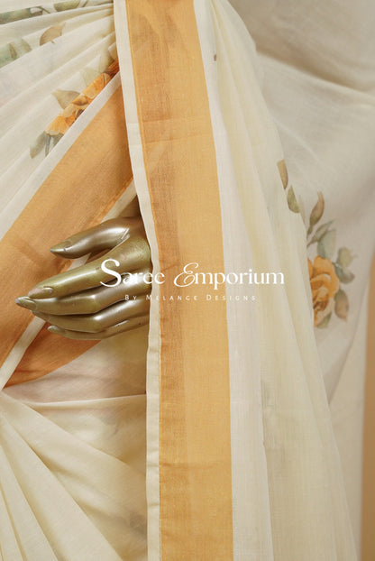 Printed Cotton Saree For Women MDS0289