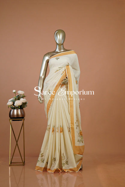 Printed Cotton Saree For Women MDS0289