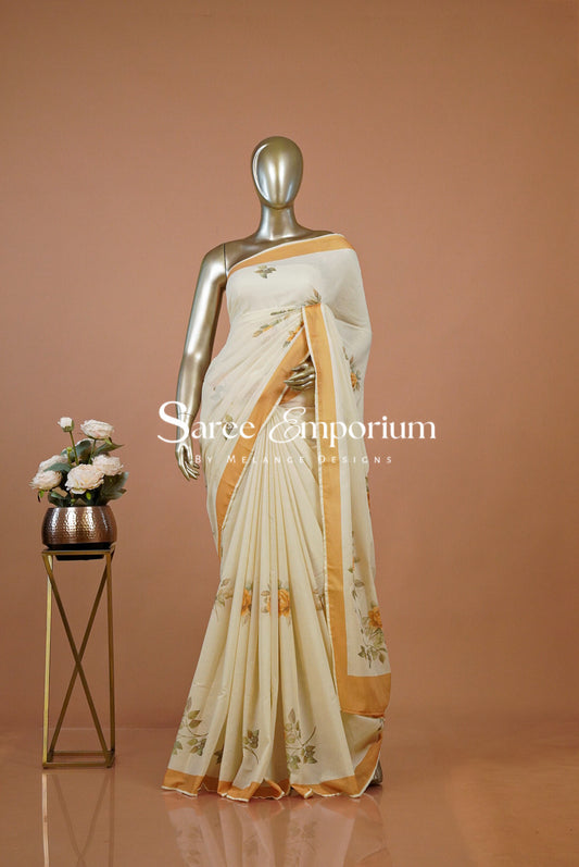 Printed Cotton Saree For Women MDS0289