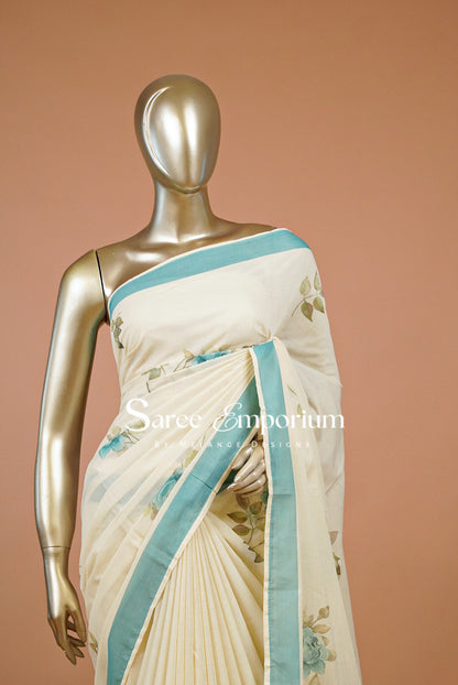 Printed Cotton Saree For Women MDS0292